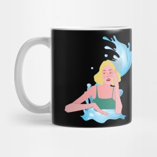 I swim like a girl try to keep up - Blond hair girl Mug